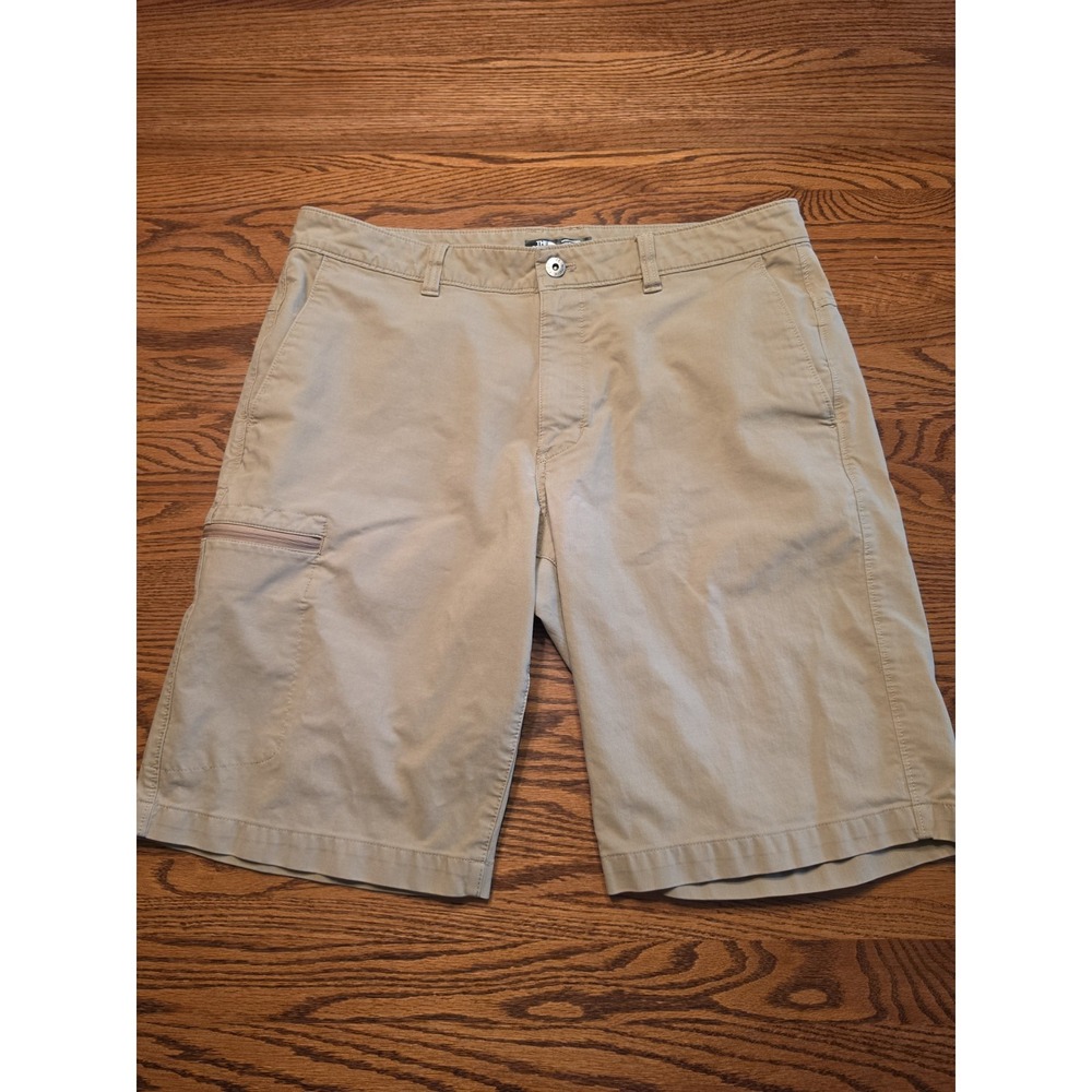 The North Face Shorts Mens Size 36 Khaki Cargo 11.5" Inseam Cotton Blend